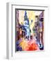 Misty Morning On Chartres Street-Diane Millsap-Framed Art Print