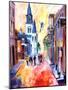 Misty Morning On Chartres Street-Diane Millsap-Mounted Art Print