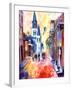 Misty Morning On Chartres Street-Diane Millsap-Framed Art Print