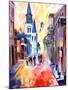 Misty Morning On Chartres Street-Diane Millsap-Mounted Art Print