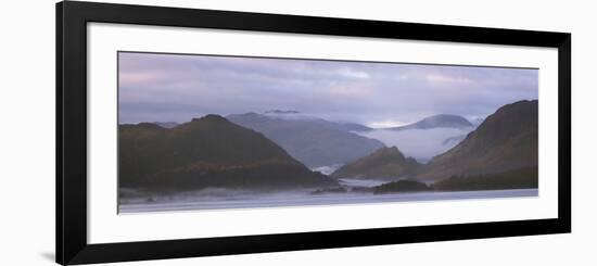 Misty Morning over Derwentwater, Borrowdale Valley, Lake District Nat'l Pk, Cumbria, England, UK-Ian Egner-Framed Photographic Print