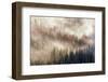 Misty Morning. Seen from Tunnel View. Yosemite National Park, California.-Tom Norring-Framed Photographic Print