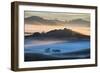 Misty Morning World and First Light, Petaluma California-Vincent James-Framed Photographic Print