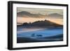 Misty Morning World and First Light, Petaluma California-Vincent James-Framed Photographic Print