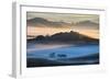 Misty Morning World and First Light, Petaluma California-Vincent James-Framed Photographic Print