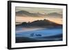 Misty Morning World and First Light, Petaluma California-Vincent James-Framed Photographic Print