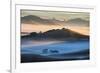 Misty Morning World and First Light, Petaluma California-Vincent James-Framed Photographic Print