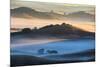 Misty Morning World and First Light, Petaluma California-Vincent James-Mounted Photographic Print