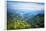 Misty Mountain Chains and Valley with Village as Seen from Tian Mu Shan Peak, Zhejiang, China-Andreas Brandl-Framed Photographic Print