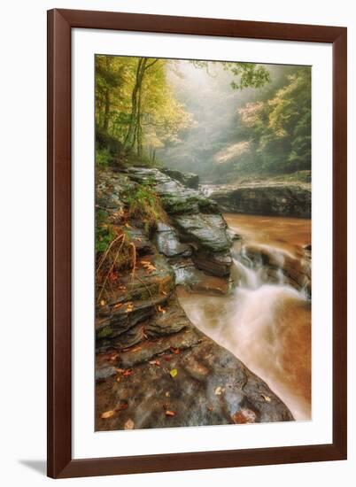 Misty Mountain Creekside, Catskills-Vincent James-Framed Photographic Print