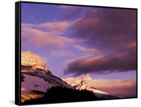 Misty Mountain Peaks at Sunrise, Yoho National Park, British Columbia, Canada-Adam Jones-Framed Stretched Canvas