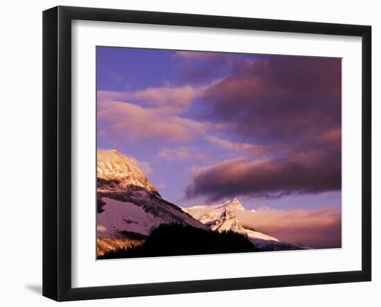 Misty Mountain Peaks at Sunrise, Yoho National Park, British Columbia, Canada-Adam Jones-Framed Premium Photographic Print