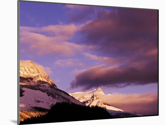 Misty Mountain Peaks at Sunrise, Yoho National Park, British Columbia, Canada-Adam Jones-Mounted Premium Photographic Print