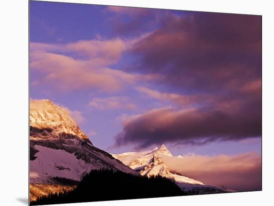 Misty Mountain Peaks at Sunrise, Yoho National Park, British Columbia, Canada-Adam Jones-Mounted Photographic Print