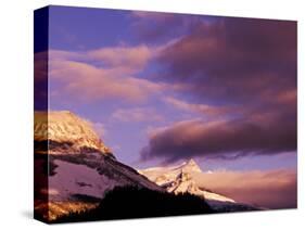 Misty Mountain Peaks at Sunrise, Yoho National Park, British Columbia, Canada-Adam Jones-Stretched Canvas