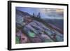 Misty Mountain Top, Cadillac Mountain-Vincent James-Framed Photographic Print
