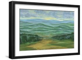 Misty Mountain View I-Julie Joy-Framed Art Print