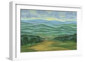 Misty Mountain View I-Julie Joy-Framed Art Print