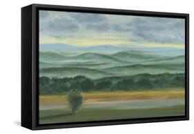 Misty Mountain View II-Julie Joy-Framed Stretched Canvas