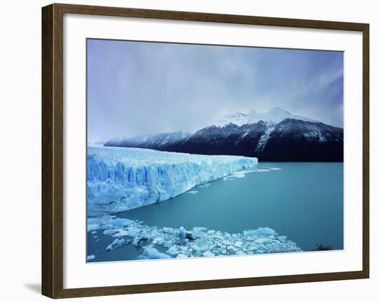 Misty Mountains Behind Glacier-Jonathan Andrew-Framed Photographic Print