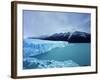 Misty Mountains Behind Glacier-Jonathan Andrew-Framed Photographic Print