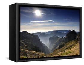 Misty Mountains of Madeira, Portugal-Mauricio Abreu-Framed Stretched Canvas