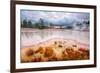 Misty Mud Pot Morning Landscape Yellowstone National Park-Vincent James-Framed Photographic Print