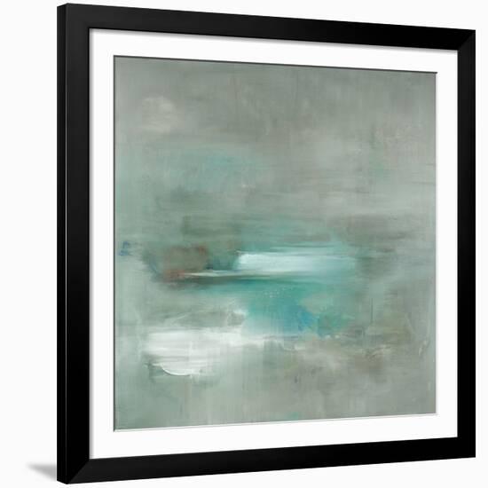 Misty Pale Azura Sea-Heather Ross-Framed Art Print