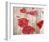 Misty Poppy-null-Framed Art Print