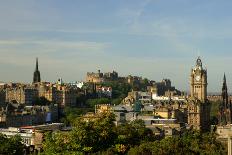 Edinburgh City Skyline-Misty River-Photographic Print