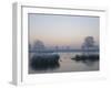 Misty Sunrise over Heron Pond, Bushy Park, London, England, United Kingdom, Europe-Stuart Hazel-Framed Photographic Print