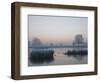 Misty Sunrise over Heron Pond, Bushy Park, London, England, United Kingdom, Europe-Stuart Hazel-Framed Photographic Print