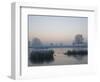 Misty Sunrise over Heron Pond, Bushy Park, London, England, United Kingdom, Europe-Stuart Hazel-Framed Photographic Print