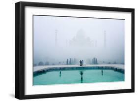 Misty Taj Mahal-Karthi KN Raveendiran-Framed Art Print