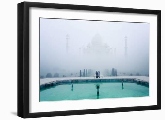 Misty Taj Mahal-Karthi KN Raveendiran-Framed Art Print