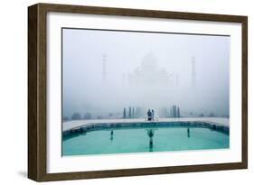 Misty Taj Mahal-Karthi KN Raveendiran-Framed Art Print