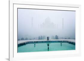 Misty Taj Mahal-Karthi KN Raveendiran-Framed Art Print