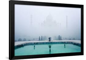 Misty Taj Mahal-Karthi KN Raveendiran-Framed Art Print