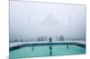 Misty Taj Mahal-Karthi KN Raveendiran-Mounted Art Print