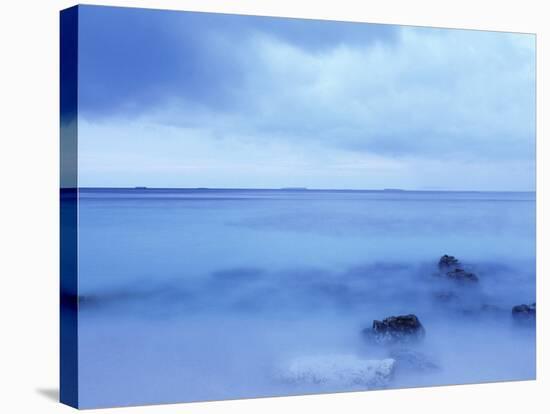 Misty View in Maldives-Rolf Bruderer-Stretched Canvas