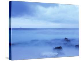 Misty View in Maldives-Rolf Bruderer-Stretched Canvas