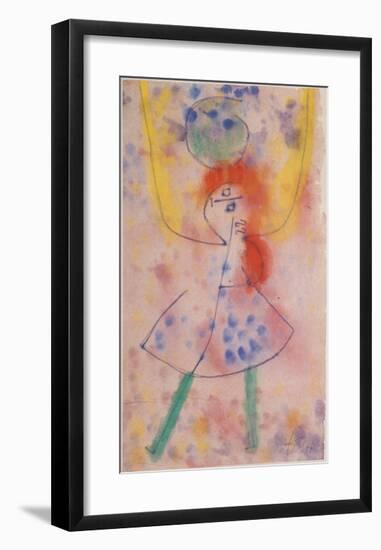 Mit Grunen Strumpfen, 1939-Paul Klee-Framed Art Print