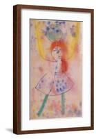 Mit Grunen Strumpfen, 1939-Paul Klee-Framed Art Print