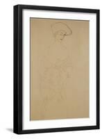 Mit Leichter Wendung Nach Links-Gustav Klimt-Framed Giclee Print