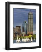 Mit Sailing Team Practicing in Charles River, Boston, Massachusetts, USA-Adam Jones-Framed Photographic Print