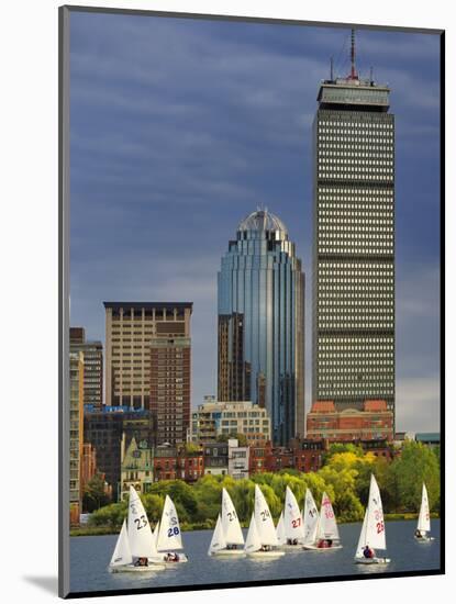 Mit Sailing Team Practicing in Charles River, Boston, Massachusetts, USA-Adam Jones-Mounted Photographic Print