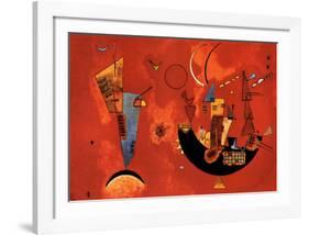 Mit und Gegen, c.1929-Wassily Kandinsky-Framed Art Print