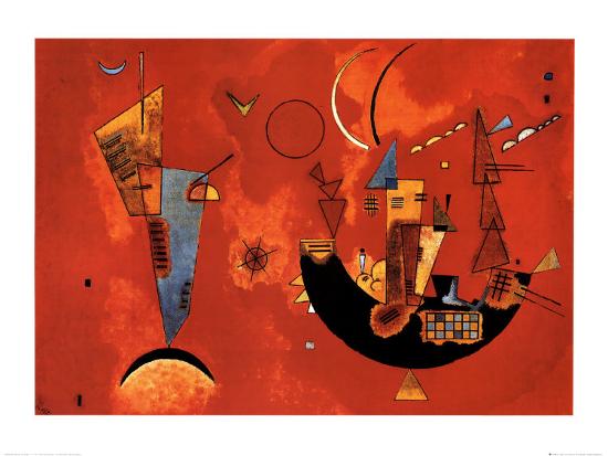 Mit und Gegen, c.1929-Wassily Kandinsky-Framed Art Print