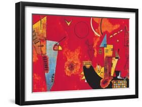 Mit und Gegen-Wassily Kandinsky-Framed Art Print