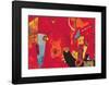 Mit und Gegen-Wassily Kandinsky-Framed Art Print